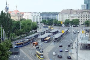 LVB-Haltestelle Hauptbahnhof. Foto: Ralf Julke