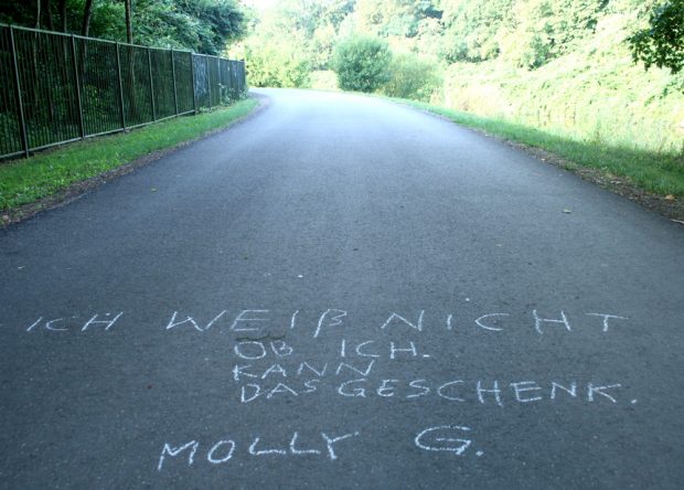 Rätselhafte Botschaft von Molly G. Foto: Ralf Julke