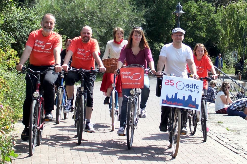 Notenspur-Verein und ADFC laden ein zur Notenrad-Regertour. Foto: Elke Leinhoß