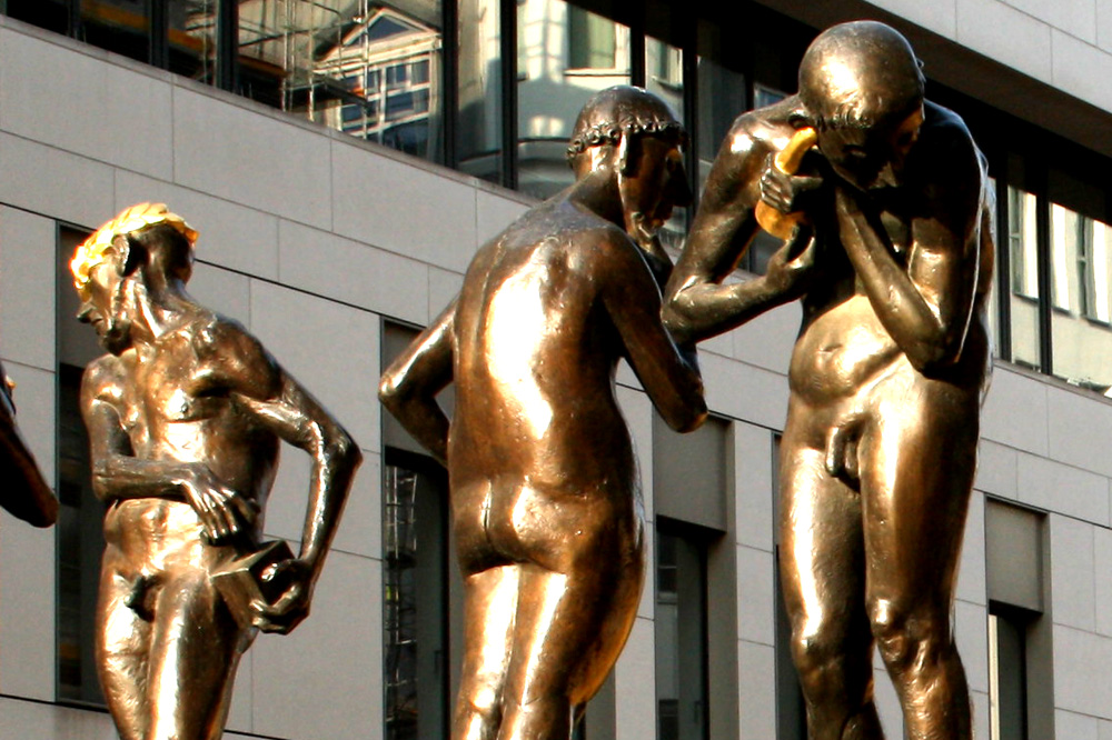 Drei unzeitgemäße Zeitgenossen. Foto: L-IZ