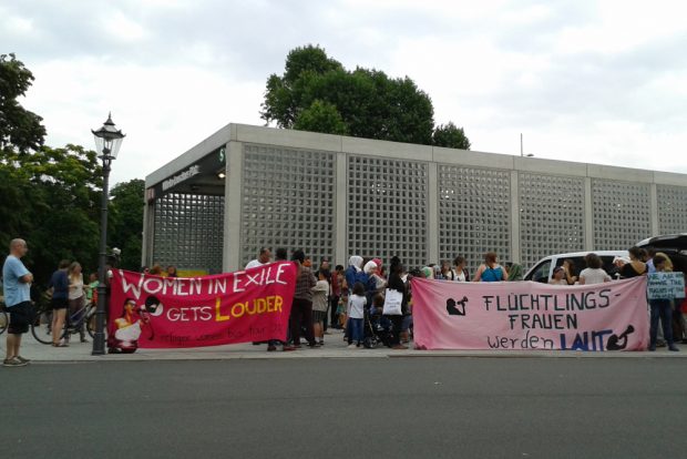 Zur Abschlusskungebung versammelten sich 150 Menschen auf dem Leuschner-Platz. Foto: René Loch