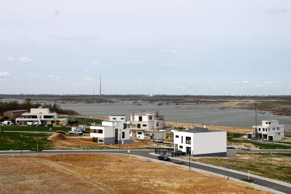 Zwenkauer See während der Bauphase. Foto: Matthias Weidemann