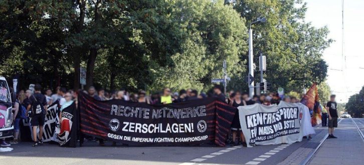 Die Demonstration gegen de Imperium Fightnacht nimmt am 27. August um 17:30 Uhr Aufstellung am Herderpark. Foto: L-IZ.de