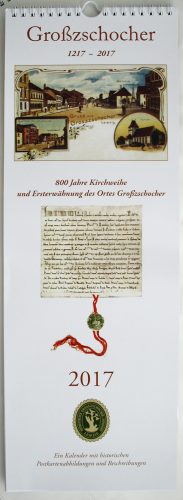 Kalender "Großzschocher 1217 - 2017". Foto: Ralf Julke