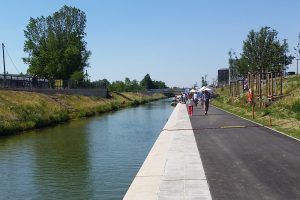 Das 2015 fertiggestellte neue Teilstück des Karl-Heine-Kanals. Foto: Marko Hofmann