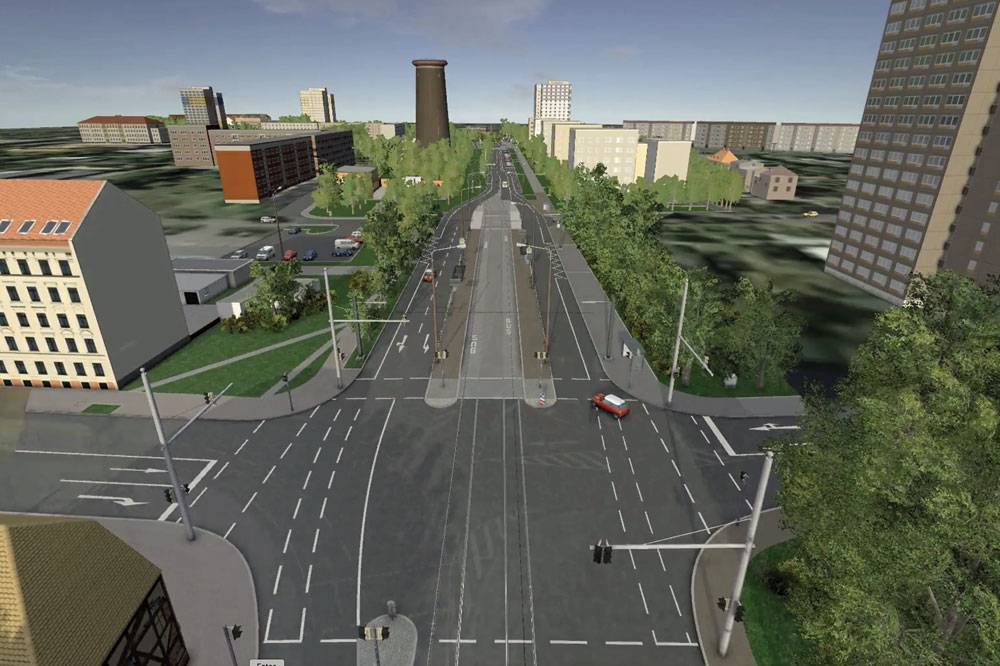 Streckenneubau in Mockau – Linie 9. Foto: Stadt Leipzig