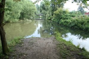 Mündung der Parthe (rechts) in die Weiße Elster. Foto: Ralf Julke