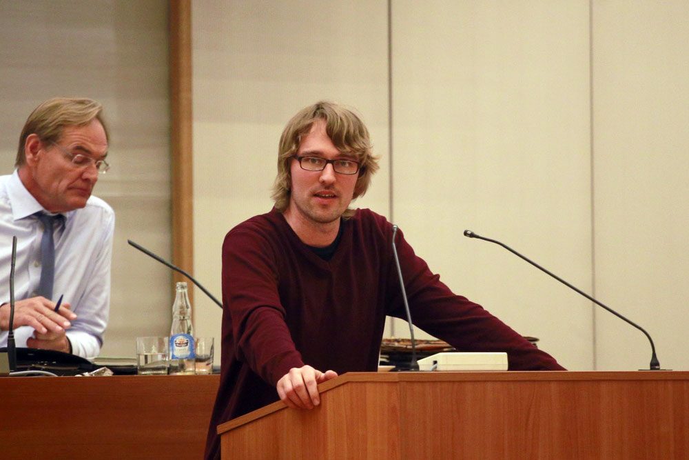 Adam Bednarsky (Linke). Foto: Alexander Böhm