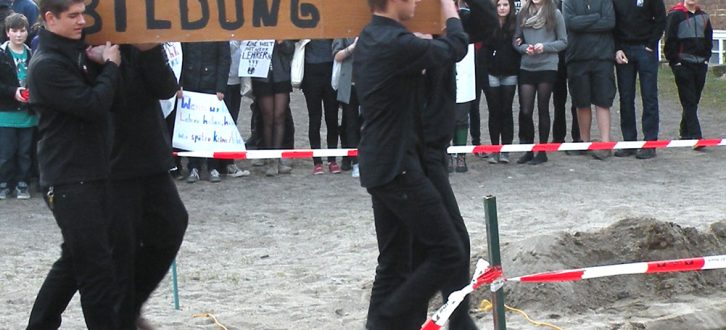 Schülerprotest 2012 in Leipzig. Genützt hat es wenig damals. Foto: Marko Hofmann