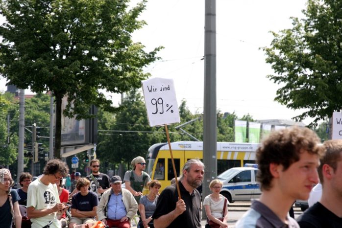 Spaltung in Leipzig oder wirklich die 99 Prozent? Foto: L-IZ.de