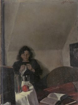 Werner Tübke: Studentin. Foto: Galerie Schwind