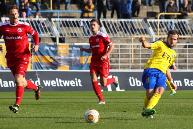 Daniel Becker rettete dem 1. FC Lok mit seinem Treffer einen Punkt. Foto: Jan Kaefer