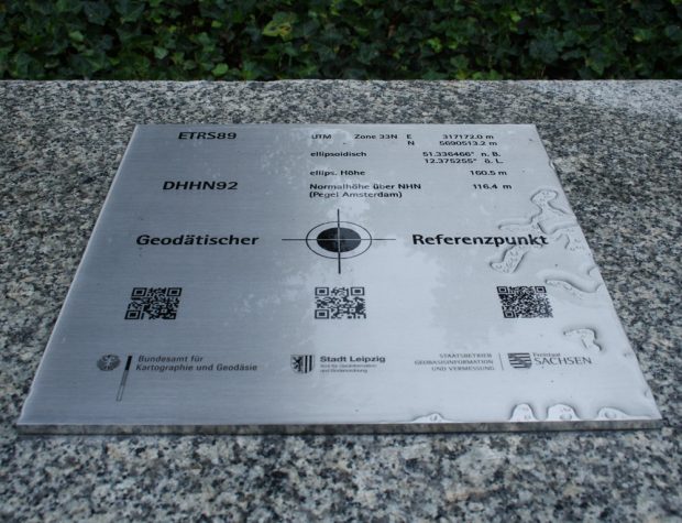 Der Leipziger GPS-Referenzpunkt. Foto: Ralf Julke