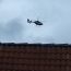 Hubschrauber der Bundespolizei über Leipzigs Dächern. Foto: Ralf Julke