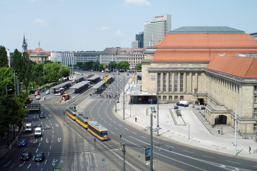 LVB-Haltestelle am Hauptbahnhof. Foto: Ralf Julke