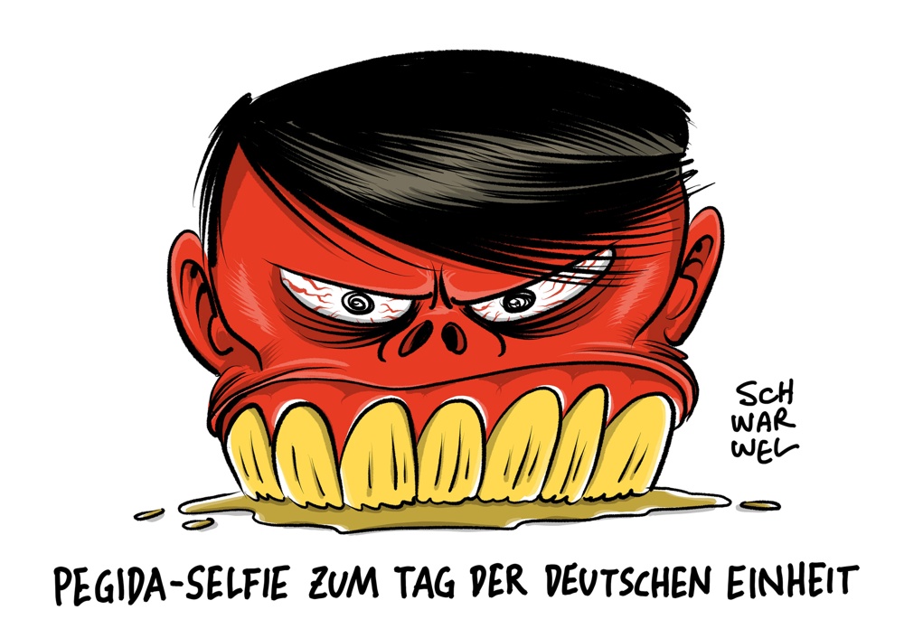 Karikatur: Schwarwel