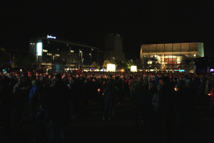 Wer sagt gleich noch: "Solch ein Gewimmel will ich sehn."? Lichtfest Leipzig. Foto: L-IZ.de