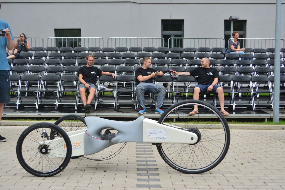 Fahren mit Akkuschrauber-Antrieb: „sPRINTer“. Foto: FLEX Team/HTWK Leipzig