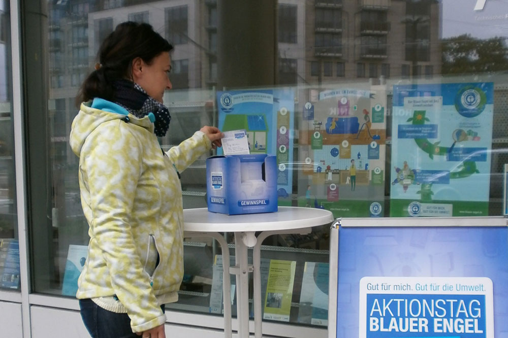 Aktionstag Blauer Engel. Foto: UiZ