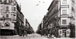 Die Eisenbahnstraße um 1904. Bild / Postkarte von Harald Stein