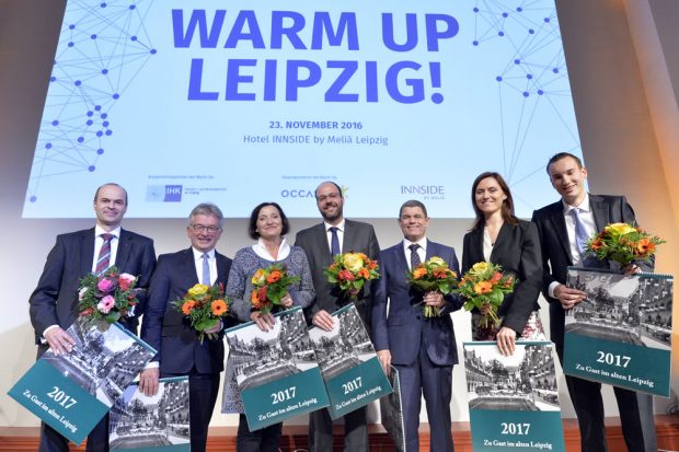 Die Jurymitglieder: v.l.n.r. Markus Geisenberger, Prof. Dr. Manfred Kirchgeorg, Marit Schulz, Michael Kunze, Andreas Koch, Rita Löschke, Philipp Rothkegel. Foto: Marketing-Club Leipzig e.V.