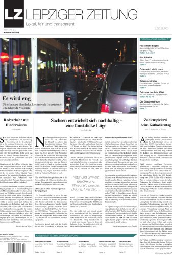 Der Titel der aktuellen Ausgabe. Dies und noch mehr gibt es in der aktuellen LZ Nr. 37. Screen LZ