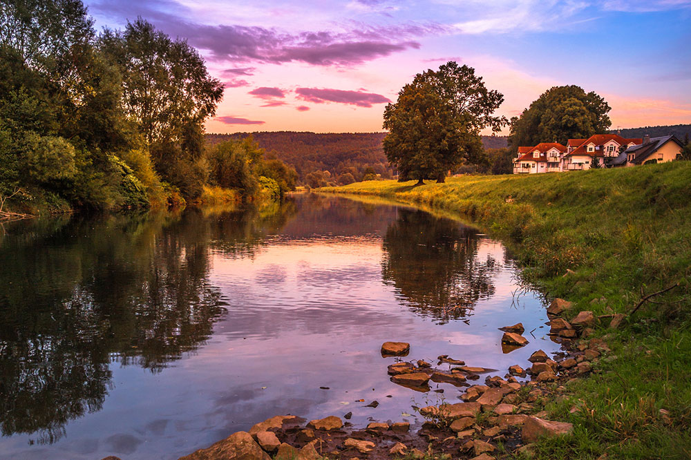 Zwickauer Mulde bei Waldenburg. Foto: Katja Eidam