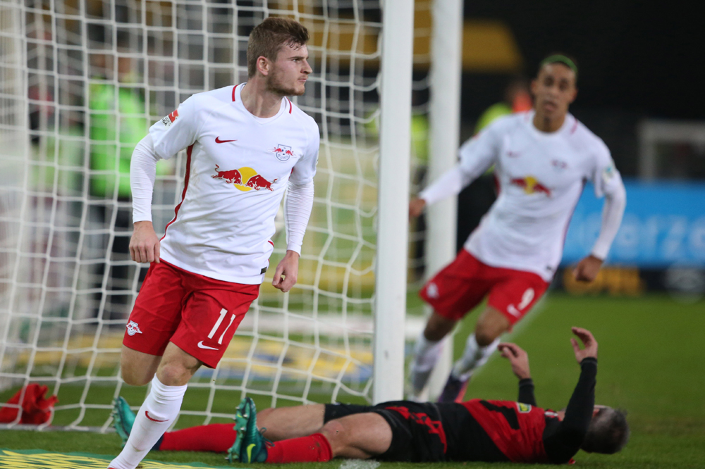 Timo Werner traf gleich zweimal in der Partie. Foto: GEPA pictures/Roger Petzsche