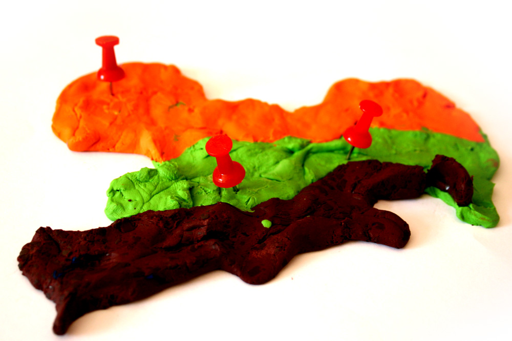 Sachsen mal von unten rechts betrachtet. Foto: Ralf Julke