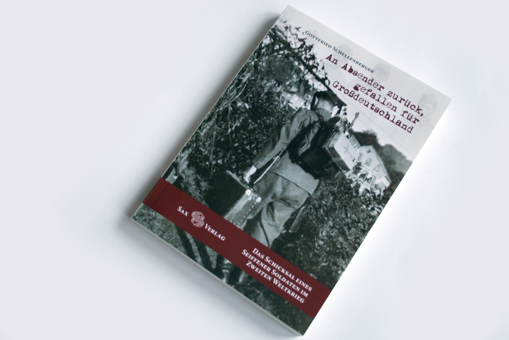 Gottfried Schellenberger: An Absender zurück, gefallen für Großdeutschland. Foto: Ralf Julke