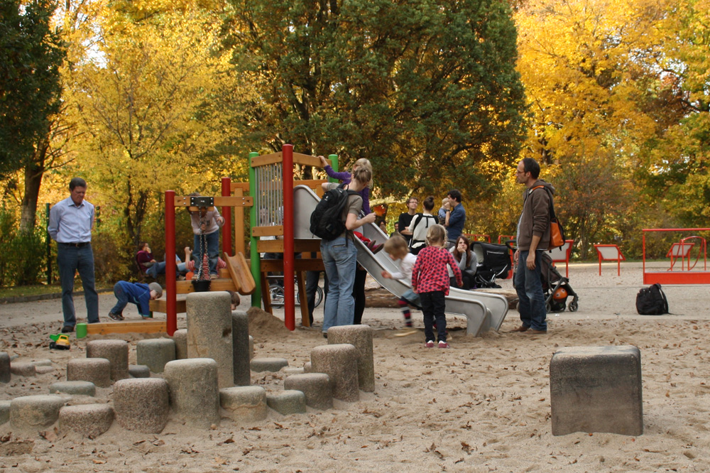 Spielplatz im Clara-Zetkin-Park. Foto: Ralf Julke