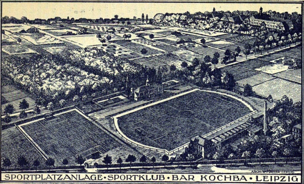 Der nagelneue Sportplatz von Bar Kochba 1922. Quelle: SML Pauckert S. 131 / Tüpfelhausen e.V.
