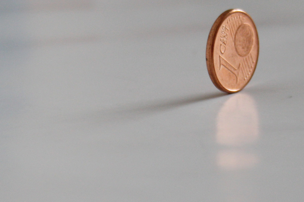 Ein schöner Cent zum Verjubeln. Foto: Ralf Julke