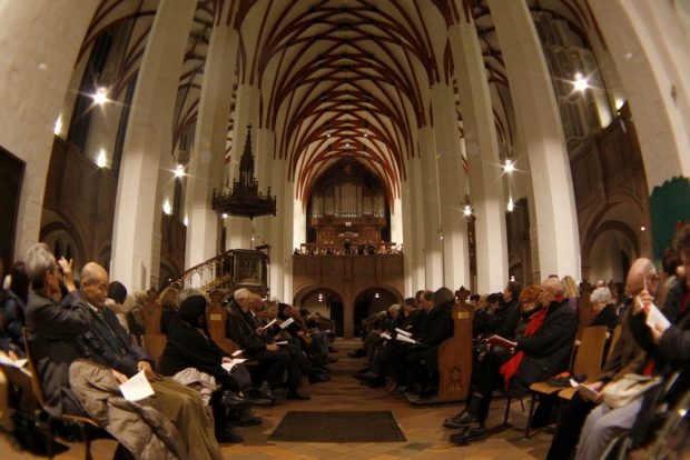 Das ausverkaufte Weihnachtsoratorium in der Thomaskirche. Foto: Alexander Böhm