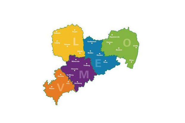 Regionen, in denen die Frühlingsspaziergänge stattfinden werden. Foto: SMUL