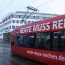 DGB-Straßenbahn-Kampagne „Die Rente muss reichen ...“. Foto: Ralf Julke