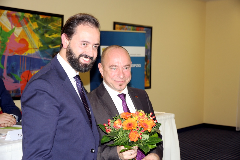 Justizminister Sebastian Gemkow und Parteikollege Dr. Thomas Feist (Ex-MdB, CDU). Foto: L-IZ.de