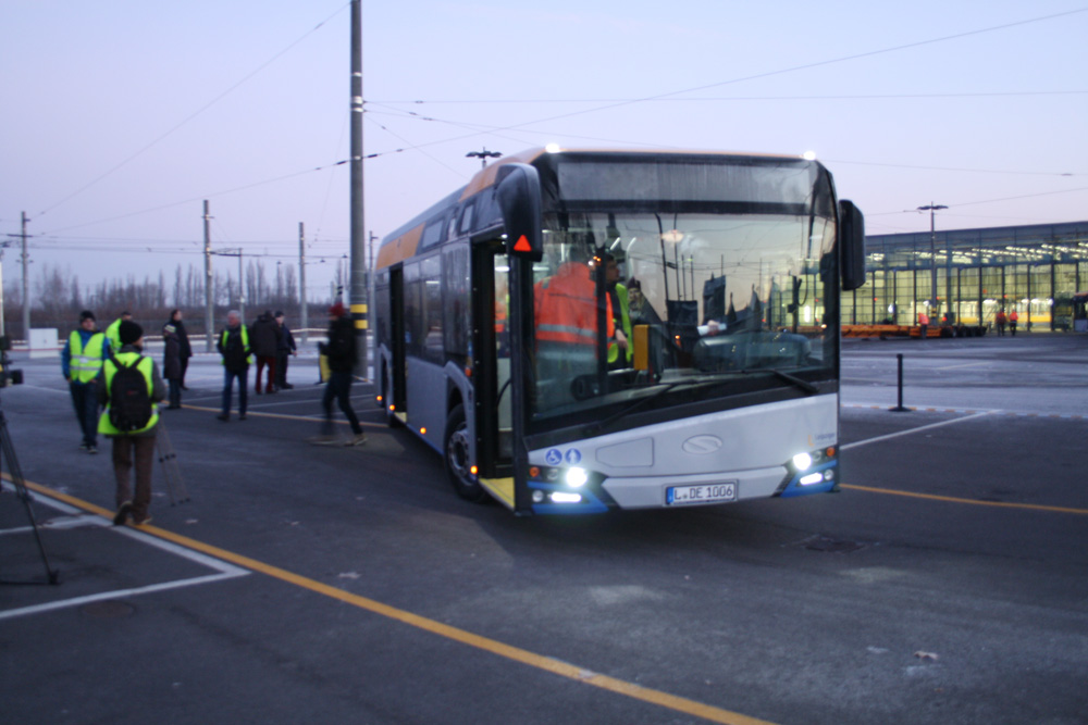 Der neue Urbino 18 im Technischen Zentrum Heiterblick. Foto: Ralf Julke