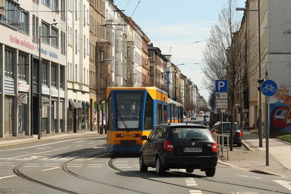 Eisenbahnstraße in Neustadt-Neuschönefeld. Foto: Ralf Julke