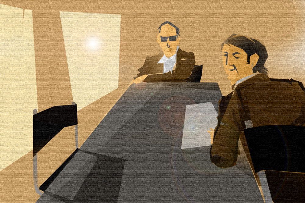 Eine etwas überfallartige Begegnung mit Herrn Shark. Grafik: L-IZ