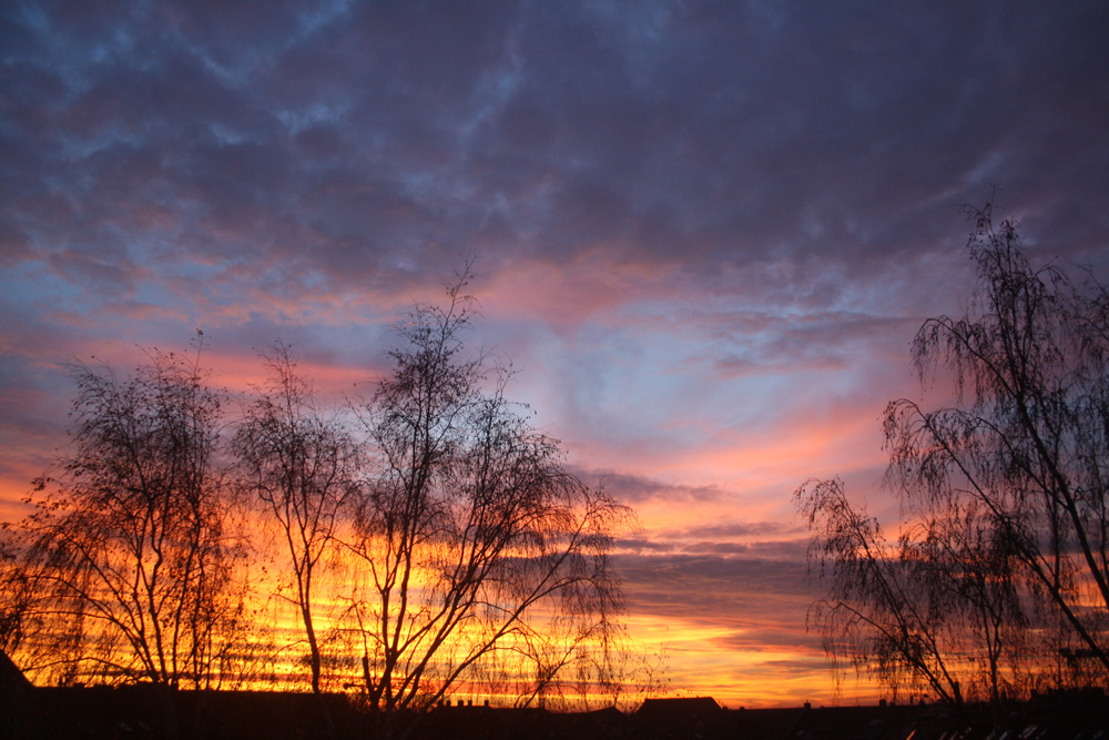 Für Wetterliebhaber gab's auch ein paar schöne Sonnenaufgänge zu genießen. Foto: Ralf Julke