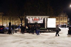 Legida packt am 9. Januar 2017 ein - dieses Mal für längere Zeit. Es soll erst einmal keine weiteren Demonstrationen mehr in Leipzig geben. Foto: L-IZ.de