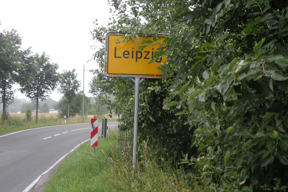 Ortseingangsschild Leipzig. Foto: Marko Hofmann