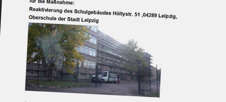 Vorlage für die Reaktivierung der Schule in der Höltystraße. Screenshot: L-IZ