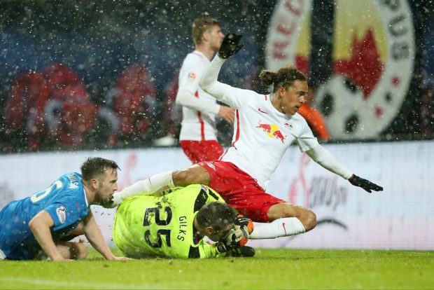 Yussuf Poulsen legte mit einem Doppelpack zum 4:0 nach. Foto: GEPA pictures