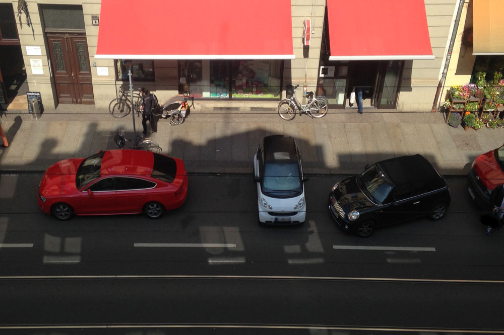 Smartes Übergangsparken. Foto: L-IZ.de