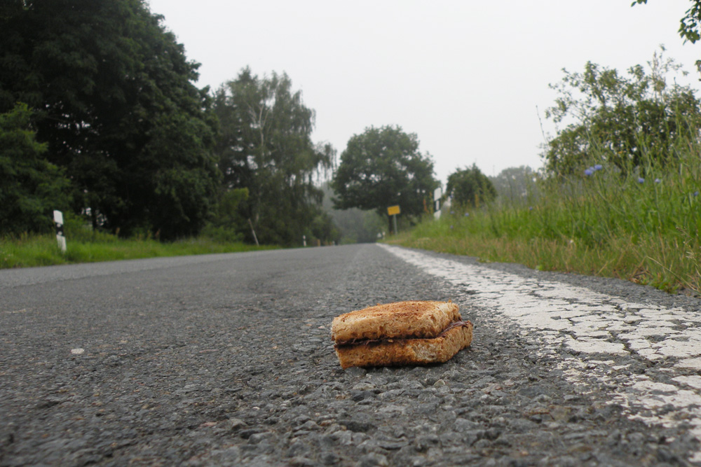 Da hat jemand seine Marschverpflegung verloren. Foto: Marko Hofmann