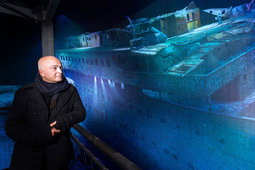 Yadegar Asisi im Panorama Titanic. Foto: Tom Schulze