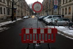 An der Tschaikowskistraße ist ebenfalls gesperrt. Foto: L-IZ.de