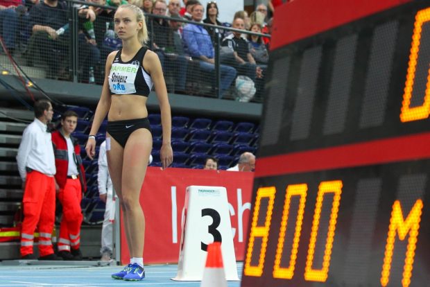 Linda-Elisabeth Strigenz (SC DHfK) war mit ihrem 800m-Vorlauf nicht wirklich zufrieden, kann am Sonntag im Finale aber noch einmal angreifen. Foto: Jan Kaefer